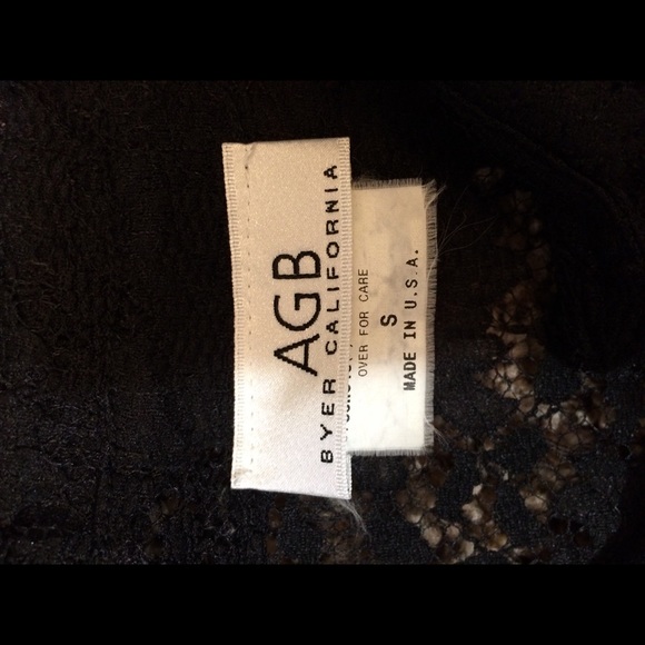 VTG AGB Black Lace Long Sleeve Work Date USA - Picture 4 of 4